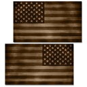 【送料無料】Mag Wraps 自動車等 汎用 アメリカ国旗 ラッピングフィルム ステッカー シール Patriot FDE 2枚セット
