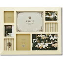 生活日用品 ユーパワー ANTIQUE STYLE ヴィンテージ フォトフレーム (ヴィンテージホワイト) VF-02221