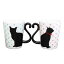 食器 マグカップル 黒猫 ドット BL・PK2個セット AR0604038