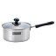 調理用品 IH対応 ガラス蓋付 片手鍋 18cm LM-9632(1033644)