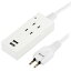 便利雑貨 生活家電 関連商品 雷ガード付タップ 2AC+2USB2.1A 2.5m ホワイト Y02K4025WH2U