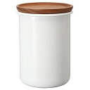 お役立ちグッズ 容器 ストッカー 調味料容器 関連商品 ボナ 琺瑯/ホーロー ティー&コーヒーキャニスター 200 BCN-200-W