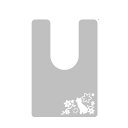 家事用品関連商品 日本製 オカモトPVC使用 拭ける!トイレマット 半透明タイプ(耳長サイズ) キャット柄