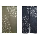 川島織物セルコン Morris Design Studio(モリスデザインスタジオ) 二重唐草 のれん 85×150cm EL1005 G・グリーン