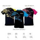 シャツ ライオン 男女兼用 ブラック×マゼンダ GL079 XSおすすめ 送料無料 誕生日 便利雑貨 日用品