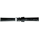 時計バンド 牛革型押し 黒(美錠:白) BK009A-Fお得 な全国一律 送料無料 日用品 便利 ユニーク