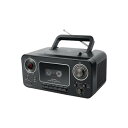 アナバス CDラジオカセットレコーダー ブラック CD-C300BK 198433-149 お得 な全国一律 送料無料 日用品 便利 ユニーク