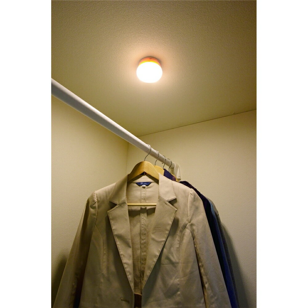 壁掛け 照明 LED 納戸、玄関、クローゼットに 乾電池式LED屋内センサーライト ベージ…...:ssk-1:12099703