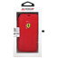 生活関連グッズ Ferrari 公式ライセンス品 iPhoneX専用 ナイロン手帳型ケース SF- Booktype Case - Racing Tyres - Red IPHONE X FESCODFLBKPXRE
