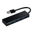 パソコン周辺機器関連 ナカバヤシ USB3.0 4ポートハブ ブラック UH-3034BK