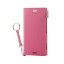 生活関連グッズ Xperia XZ1/ソフトレザーカバー/女子向/磁石/ストラップ付/ディープピンク PM-XZ1PLFJPND