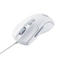 ゲーミングマウス/光学式/8000万回耐久スイッチ/6200dpi/5ボタン/有線/ホワイト M-G01URWH
