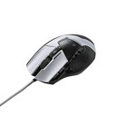パソコン周辺機器関連 ゲーミングマウス/光学式/ハードウェアマクロ搭載/16000dpi/重量バランス調整可能/セラミックソール/13ボタン/有線/ホワイト M-G02URWH