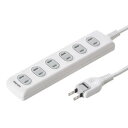 日用品 便利 ユニーク サンワサプライ 火災予防安全タップ TAP-TSH63N