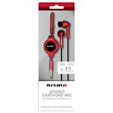 日用品・生活雑貨 日用品雑貨・文房具・手芸 関連 NISMO STEREO EARPHONEMIC WITH REMOTE CONTROLLER RED NM-ES36RD ヘッドホン・イヤホン オーディオ関連 家電