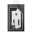 生活関連グッズ LAMBORGHINI Genuine leather w/carbon back cover - White LB-TPUPCIP7P-HU/D6-WE ケース・カバー スマートフォン・携帯電話用アクセサリー 関連iPhone7 PLUSケース iPhone スマートフォン・タブレット・携帯電話