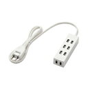 OAタップ 生活家電 家電 関連 エレコム シャッタータップ「flecc barra」 T-NFL01-2410WH 電源タップ PCアクセサリー