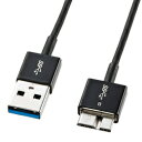 生活関連グッズ サンワサプライ USB3.0マイクロケーブル(A-MicroB)0.3m超ごく細 KU30-AMCSS03 USBケーブル ケーブル 関連USBケーブル パソコン周辺機器 パソコン