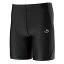 スポーツ用品・スポーツウェア Phiten(ファイテン) SPORTS SPATS(スポーツスパッツ)クウォーター (吸汗速乾) BK L JF580005