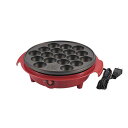 台所用品 関連商品 AD-18 電気たこ焼き器 18穴 赤 (箱入)