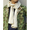 ミリタリー 関連商品 フランス軍放出 50' Sスカーフ オフ ホワイト デットストック