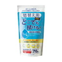 (まとめ買い)OAウェットティッシュクリーナー マルチタイプ 詰替用 1セット(420枚:70枚×6個)【×3セット】