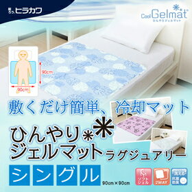 表面と裏面が同色系柄違い気分によって使い分け　冷却マット　ピンクリボン