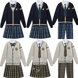 jk <strong>制服</strong> 5点セット カーディガン　<strong>制服</strong> リボン　チェック柄 プリーツスカート　女子 スカートセット <strong>男子</strong>ズボンセット 入学 高校 中学 学生服　<strong>なんちゃって</strong><strong>制服</strong> 女子高生スカート レディース <strong>制服</strong> セット <strong>男子</strong><strong>制服</strong>セット カップルセットXS-4XL