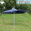 テント 大型 Field to Summit ウイングワンタッチテント250 ウイング付き テント スチール 簡単 タープ 自立式 日除け ガーデン キャンプ お花見 タープ テント 簡易テント 2.5M 250cm
