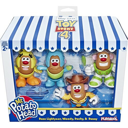 Toy Story Mr. Potato Head <strong>ポテトヘッド</strong>セット 4体セット ミスター トイストーリー おもちゃ プレゼント ギフト ディズニー <strong>フィギュア</strong> フィギア 人形 アメリカ ウッディ バズライトイヤー ダッキー バニー［並行輸入品］