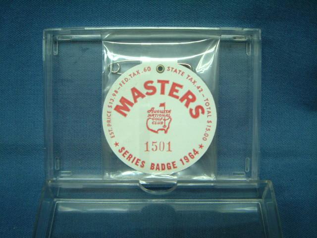 1964　MASTERS TOURNAMENT （マスターズトーナメント）　入場バッジ