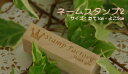 オーダーネームスタンプ2 (2行タイプ)メール便発送OKお名前スタンプ