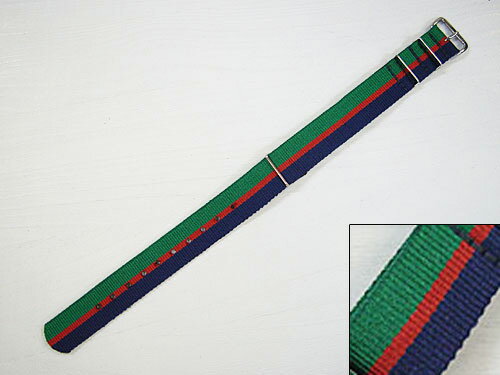 SMART TURNOUT Regiment Watch Strap “Royal Welsh” グリーン/レッド/ネイビー [スマートターンアウト ロイヤル・ウェルシュ レジメントストラップ ウォッチベルト]【メール便対応】