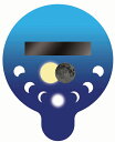 　うちわ型太陽日食メガネ　メール便:100円にて発送2012年5月21日金環日食・6月6日金星日面通過の全国データカードが付属視野が広く眼鏡をかけた方に最適です！