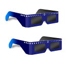 　太陽日食メガネ 2枚セット　太陽の黒点や日食を肉眼で観察するためのメガネです。 JIS規格T-8141準拠 EU89/686基準