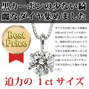 ダイヤモンド ネックレス 一粒 1カラット 大粒 プラチナ Pt900 ダイヤネックレス 6本爪 Iカラーアップ I1アップ 1ct 鑑定書付き【ダイヤモンド ネックレス forest of the jewelry】