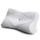 【当店限定 エントリーでポイント5倍】MyeFoam 枕 安眠 まくら 低反発ピロー 中空設計 頭・頚部・肩をやさしく支える 快眠枕 仰向き 横向き 洗える ライトグレー