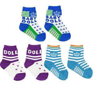 3PSOCKS_R006-雑貨靴下出産内祝い出産祝いプレゼントギフト女の子男の子子供服キッズベビーレディースベビードールBABYDOLLSTARVATIONS