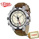 TIMEX T2N721 タイメックス 腕時計 アナログ コンパス メンズ ベージュ マロン カジュアル