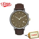 TIMEX TW2T67700 タイメックス 腕時計 アナログ フェアフィールド メンズ ブラウン オーカー カジュアル