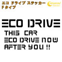エコ ドライブ ステッカー ECO DRIVE Fタイプ 全25色 【追突防止 安全運転 低燃費 カー シール かっこいい】 ラッキーシール