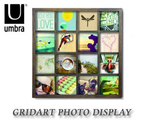 【UMBRA/アンブラ】GRIDART PHOTO DISPLAY(グリッドアート フォトディスプレイ)/フォトフレーム/壁掛け/ウォールフレーム/スマートフォン
