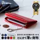 【とにかく薄い財布】フラグメントケース コインケース 小銭入れ コインホーム 本革 革 レザー 小さい ミニ財布 薄型 スリム ポケット RESKY リスキーチャンネル カードケース メンズ シンプル YKKファスナー カード入れ キャッシュレス スマートウォレット ギフト STREAM