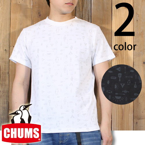 チャムス ファンインザサンパターンTシャツ
