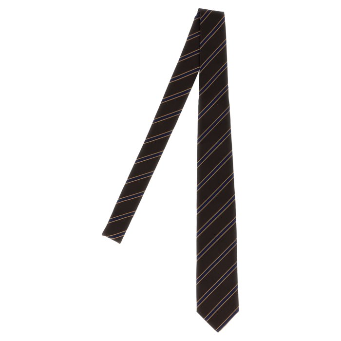 AURALEE オーラリー メンズ ネクタイ A25AT01SSDARKBROWNSTRIPE Striped tie Brown onesize 【送料無料・関税込】