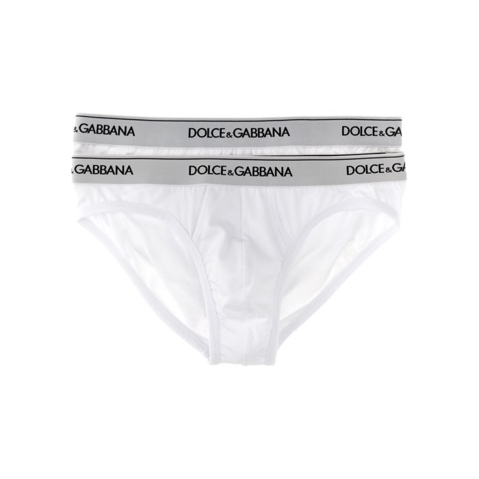 【楽天ブラックフライデー最大80%OFF+P2倍~】Dolce & Gabbana ドルチェガッバーナ メンズ アンダーウェア M9C03JONN95W0800 'Midi Brief' 2-pack briefs White 3 4 5 6 7 【送料無料・関税込】