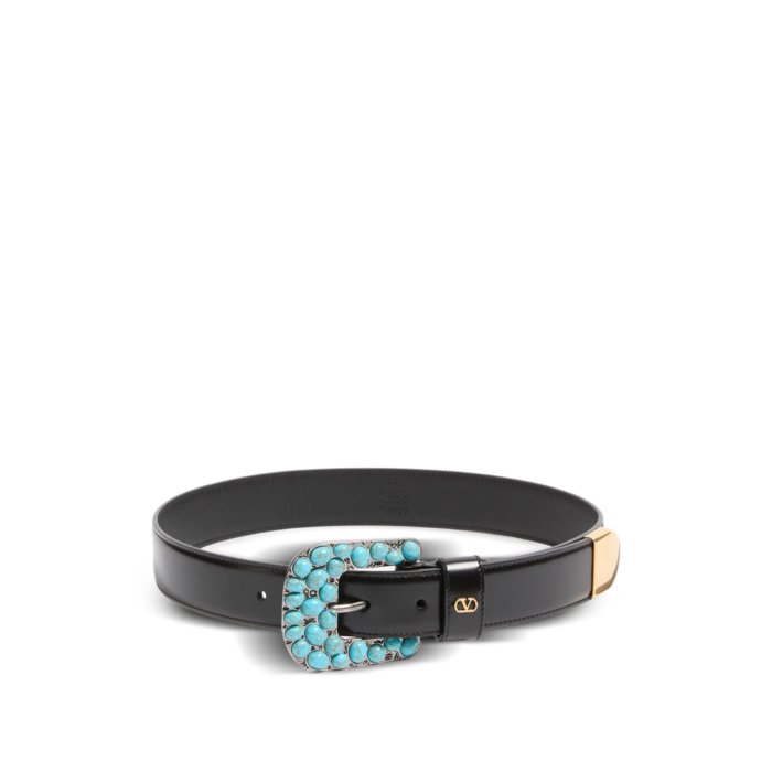 【楽天スーパーセール 最大75%OFF+P2倍】Valentino Garavani ヴァレンティノ メンズ ベルト・サスペンダー 7Y2T0SQ2EQV0NO Belt Valentino Garavani BLACK 90 105 【送料無料・関税込】