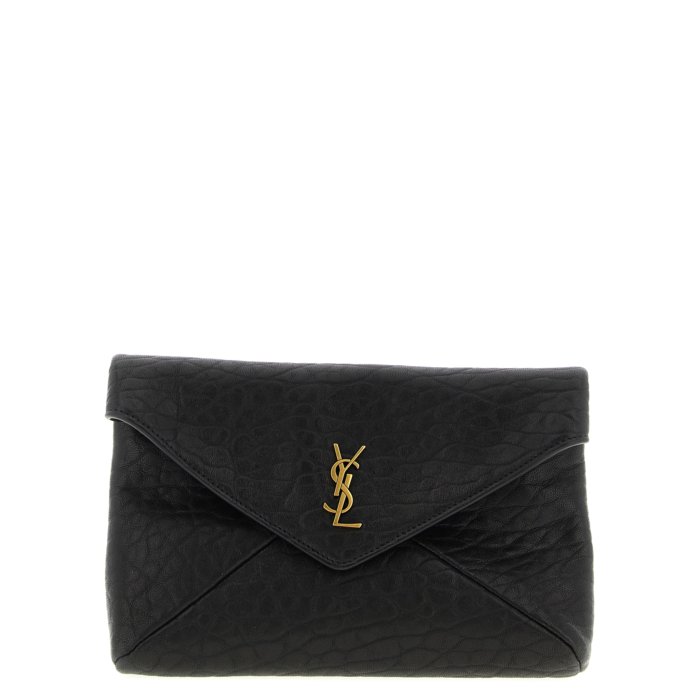 Saint Laurent サンローラン レディース クラッチバッグ・ポーチ 847638AACYT1000 'Cassandre' clutch Black onesize 【送料無料・関税込】