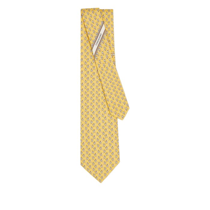 【楽天お買い物マラソン 最大75%OFF+最大P4倍】FERRAGAMO フェラガモ メンズ ネクタイ 3512880785278GIALL Tie Ferragamo YELLOW onesize 【送料無料・関税込】