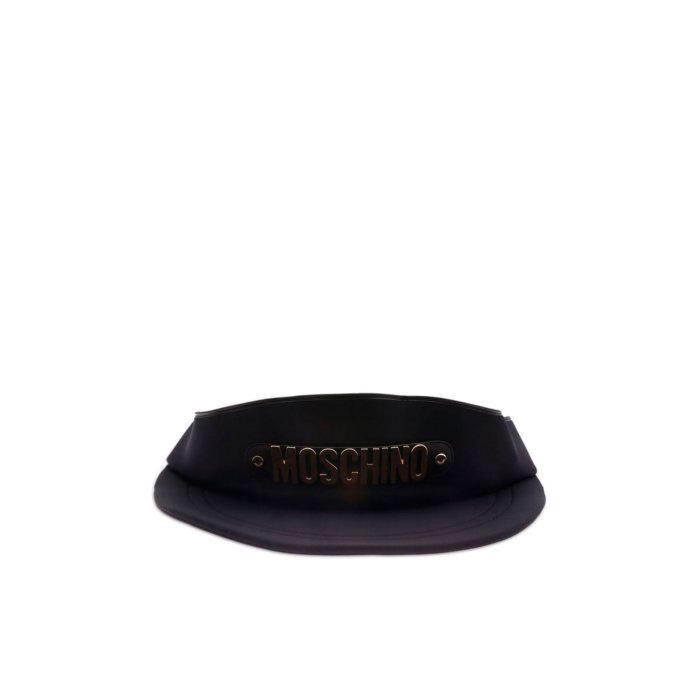 【楽天お買い物マラソン 最大75%OFF+最大P4倍】MOSCHINO モスキーノ レディース ボディ・ベルトバッグ 773682071555 Macro Visor Hat belt bag Black onesize 【送料無料・関税込】